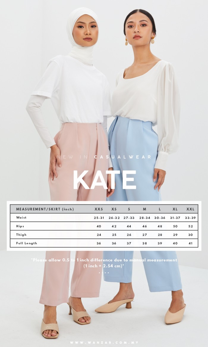 Kate Palazzo in Light Teal Blue
